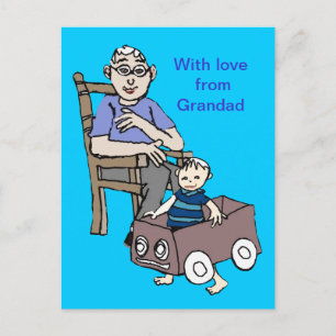 Grandad kärlek mig vykort