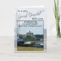 Grandad morförälderdagkort - Warkworth slott