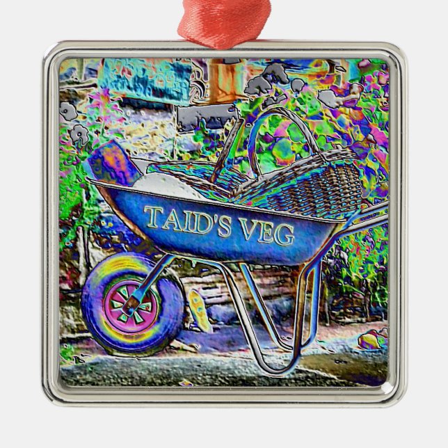 GRANDAD S WHEELBARROW JULGRANSPRYDNAD METALL (Framsidan)