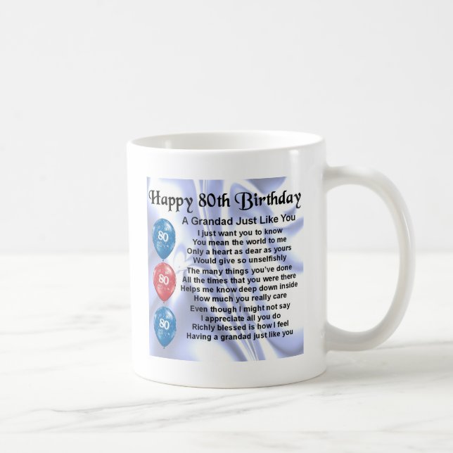 Grandaddikt - 80th födelsedagdesign kaffemugg (Höger)