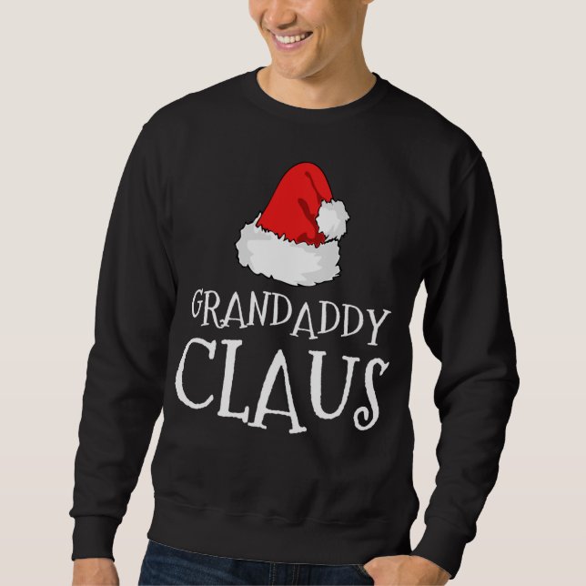 Grandaddy Claus jul Santa's Pajama Family Morsa Lång Ärmad Tröja (Framsida)