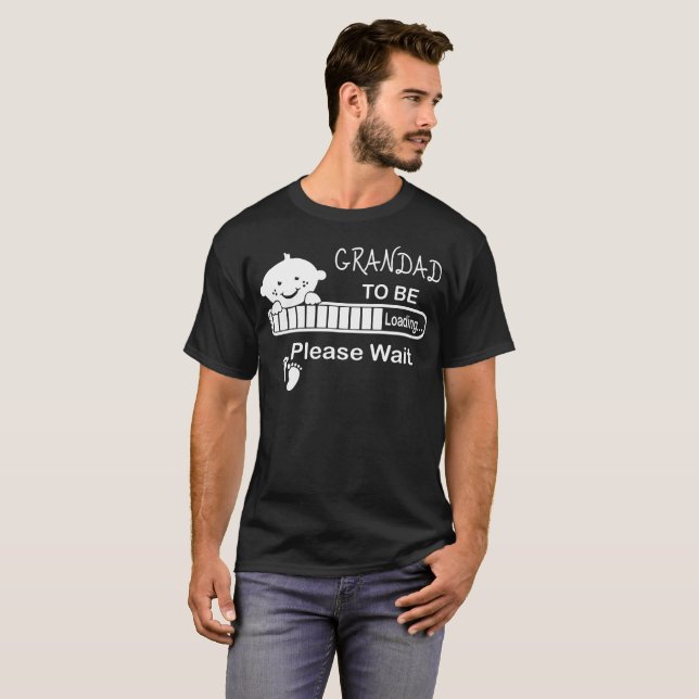 Grandaden som ska laddas, behar väntantshirten tee shirt (Hel framsida)