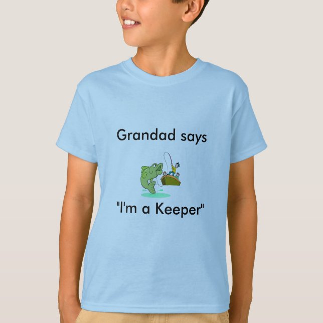 Grandadnågot att säga lurar jag förmiddagen en t-shirt (Framsida)