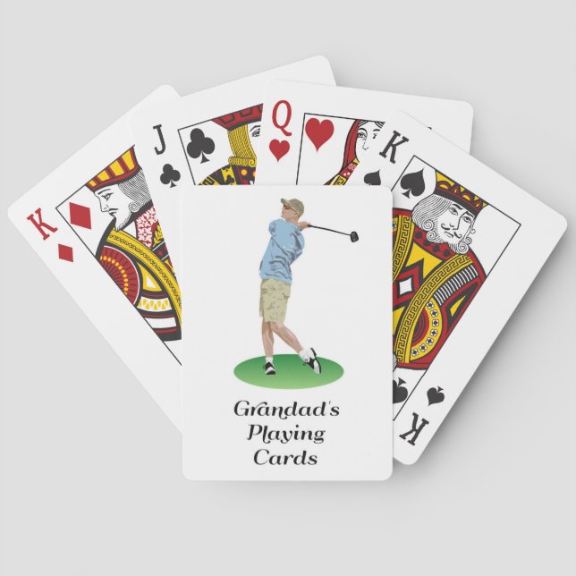 Grandads leka kortgolfare casinokort (Baksidan)