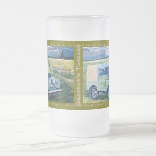 Grandads sejdel frostat ölglas (Center)