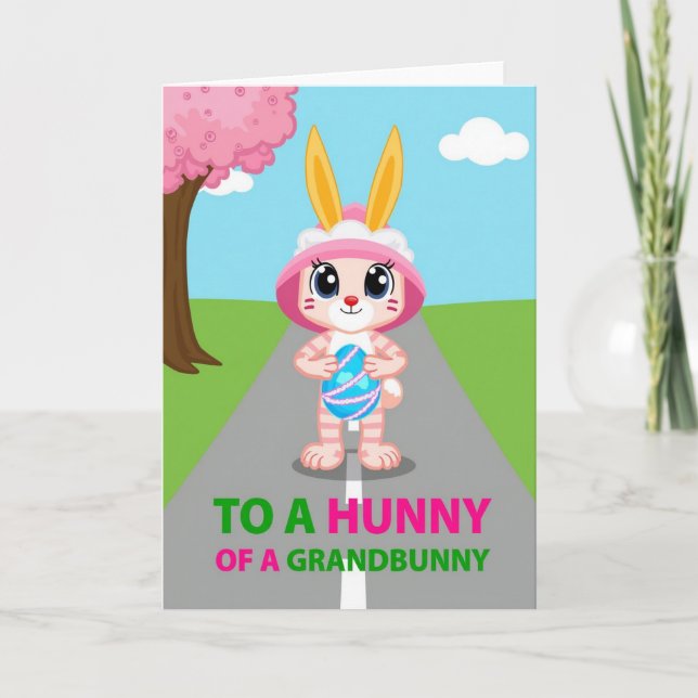 Grandbunny Springtime Egg Card Kort (Framsida)