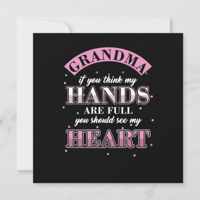 Grandchild Grandchild Nana Granny Funny Grandmo Inbjudningar (Framsida)
