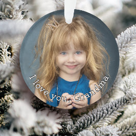 Grandchild Photo Helgdag Ornament