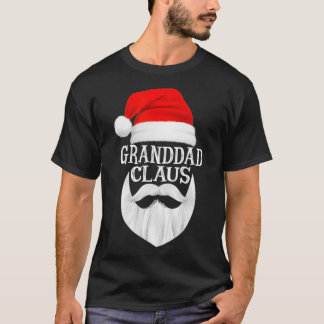Granddad Claus Santa Family Matching jul Paj T Shirt