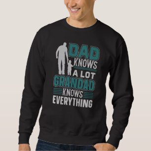 Granddad Pappa Pappa Pappa Grandfather Fars dag G Lång Ärmad Tröja