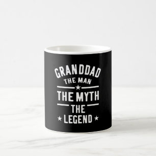 Granddad The Man Myth Legend Kaffemugg
