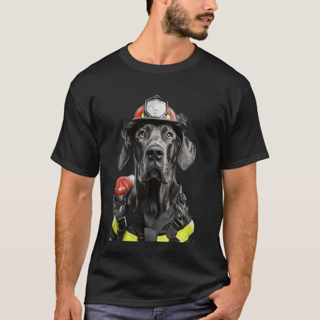 Granddanoisisk brandman t shirt (Framsida)