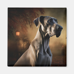 Granddansk Halloween Skräckinjagande Magnet