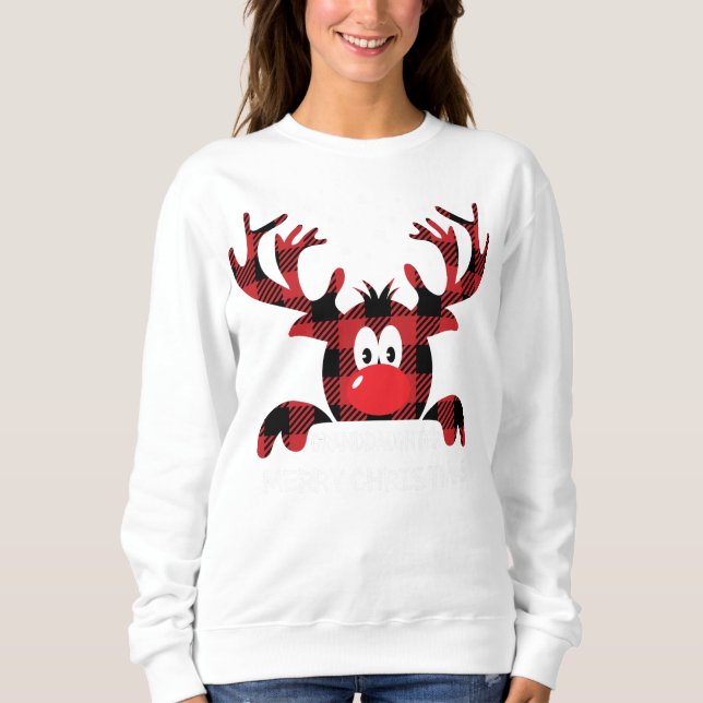 Granddaughter Always be yourself Reindeer Santa Ha T Shirt (Framsida)