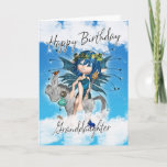 Granddaughter Birthday Card - With Sky Fairy On Ro Kort<br><div class="desc">Granddaughter Birthday Card - With Sky Fairy On Rocking Horse</div>