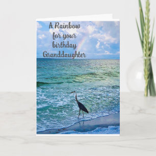 *GRANDDAUGHTER* BIRTHDAY RAINBOW FÖR DIG! KORT