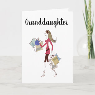 **GRANDDAUGHTER** CELEBRAT DIG! BIRTHDAG KORT