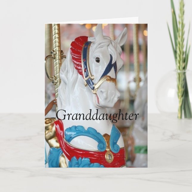 **GRANDDAUGHTER** KÄRLEK PÅ DITT BIRTHDAG KORT (Framsida)