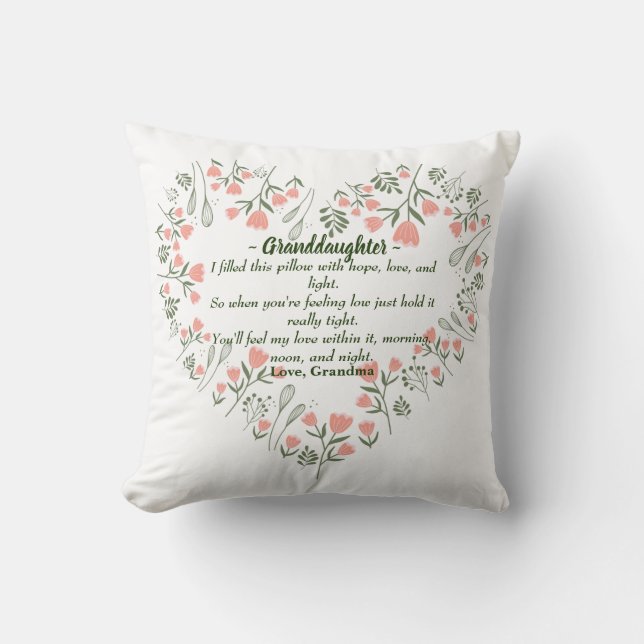 GRANDDAUGHTER PILLOW KUDDE (Framsida)
