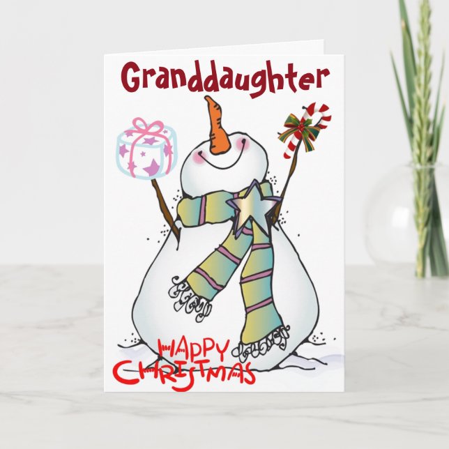 *GRANDDAUGHTER* U GÖR ALLA LYCKLIG VARJE DAG HELGKORT (Framsida)