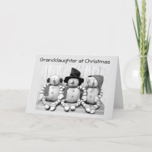 **GRANDDAUGHTER** VID CHRISTMAS FRÅN SNÖGUBBAR I T HELGKORT