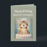 Granddotter Birthday Funny Cat Smiling Kort<br><div class="desc">Farmdotter Birthday Lusning Önskar dig en underbar fullt av sak som får dig att le</div>