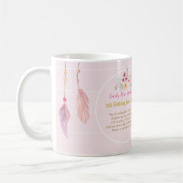Granddotter DIKT PHOTO Rosa Flowers Birthday Kaffemugg