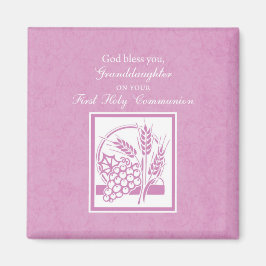 Granddotter First Communion, Rosa Magnet