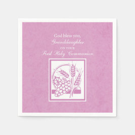 Granddotter First Communion, Rosa Pappersservett