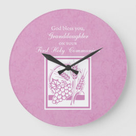 Granddotter First Communion, Rosa Stor Klocka