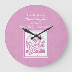 Granddotter First Communion, Rosa Stor Klocka