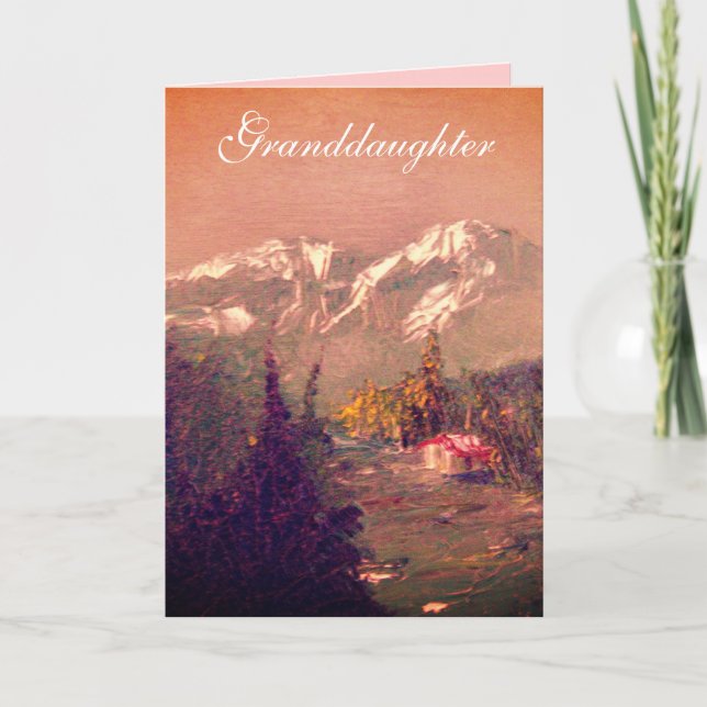 Granddotter-födelsedagskort Kort (Framsida)