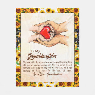 Granddotter Gift | Kärlek Grandmor Family Group Fleecefilt