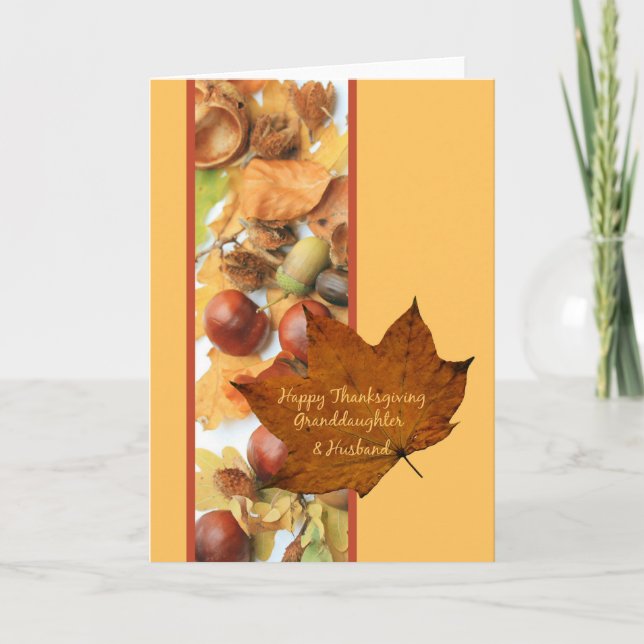 Granddotter & Make Thanksgiving Card Helgkort (Framsida)