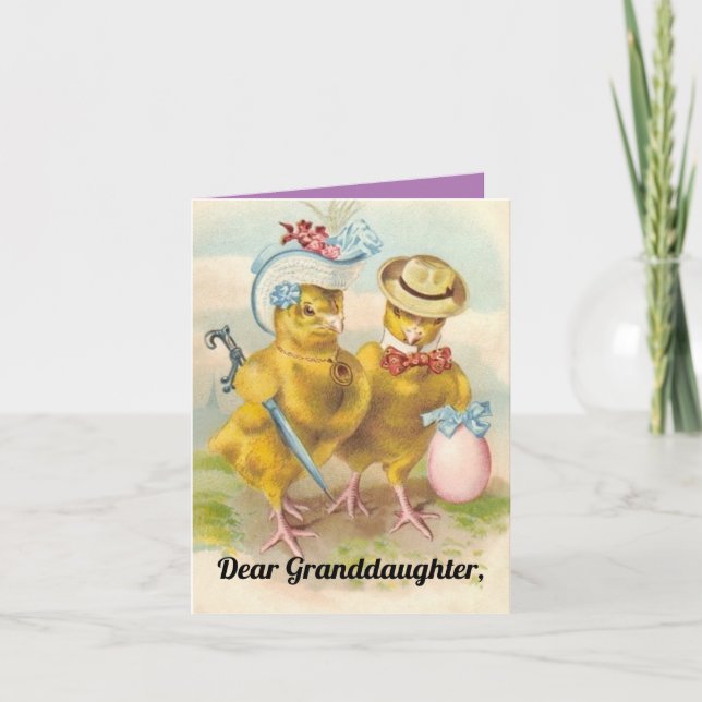 Granddotter Påsk Chick Card Helgkort (Framsida)