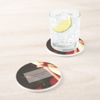 Granddotter Studenten Önskemål, Round Gift Underlägg Sandsten