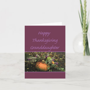 Granddotters Thanksgiving Card Helgkort