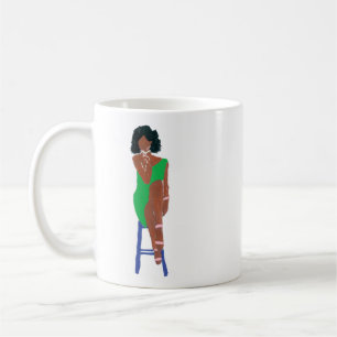 Grande Diva i Grönt och Rosa Kaffemugg