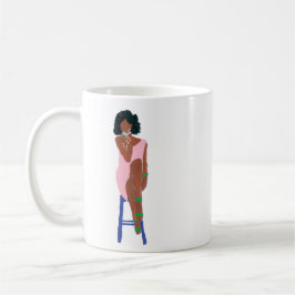 Grande Diva i Rosa och Grönt Kaffemugg