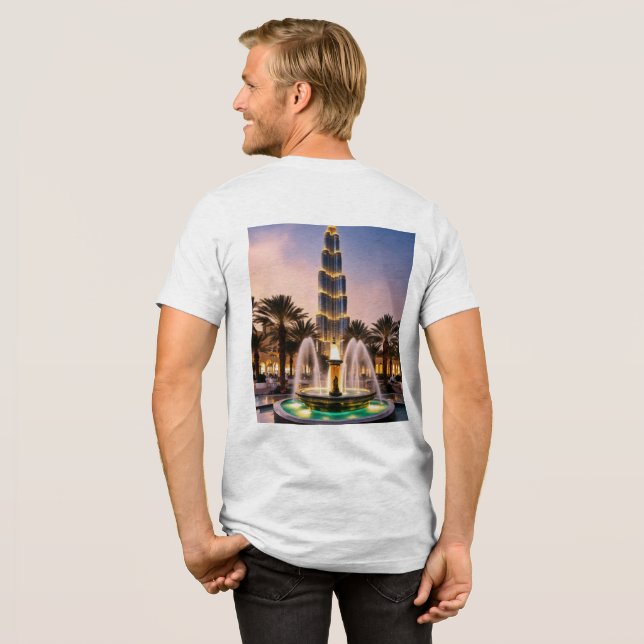 Grande fontina Dubai T-shirt (Baksida full)