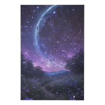 Grande Lune 🌕 Nuit Étoilée Magique