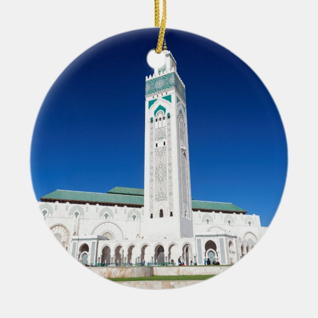 Grande Mosquée Hassan II, Casablanca, Marocko Julgransprydnad Keramik (Framsidan)
