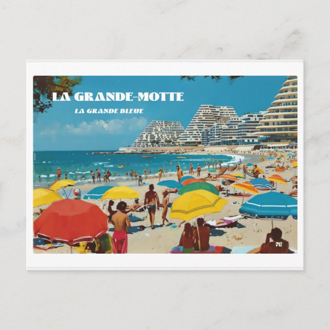 Grande-motte, carte postale, QZE32F5-2 Vykort (Framsida)