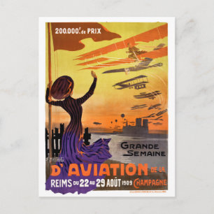 Grande semaine d'aviation de la Champagne Vykort