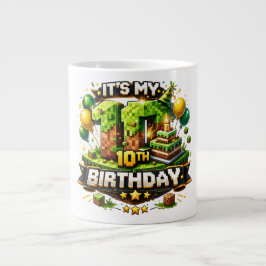 Grande Tasse 10th Birthday Pixel Jumbo Mugg