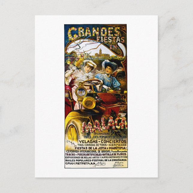 Grandes Fiestaen Malaca Vykort (Framsida)