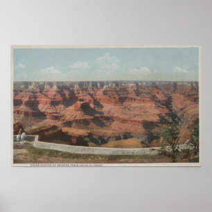 Grandet Canyon Arizona - beskåda av kanjonen frå Poster