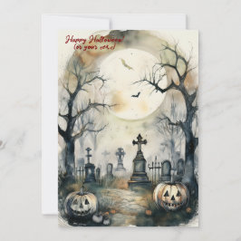 Grandeur av Grave Halloween Julkort