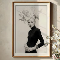 Grandeur in Bloom: Sculptural Monochrome Mode