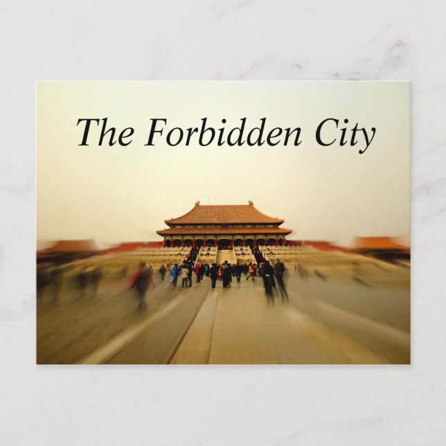 Grandeur of the Forbidden City Postcard Vykort (Framsida)